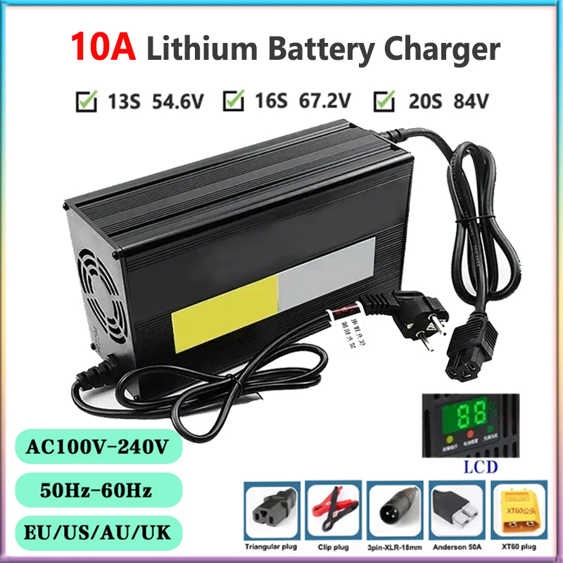 84V 20A Smart Charger - 10a 48V 60V 72V Lithium-Ladegerät für