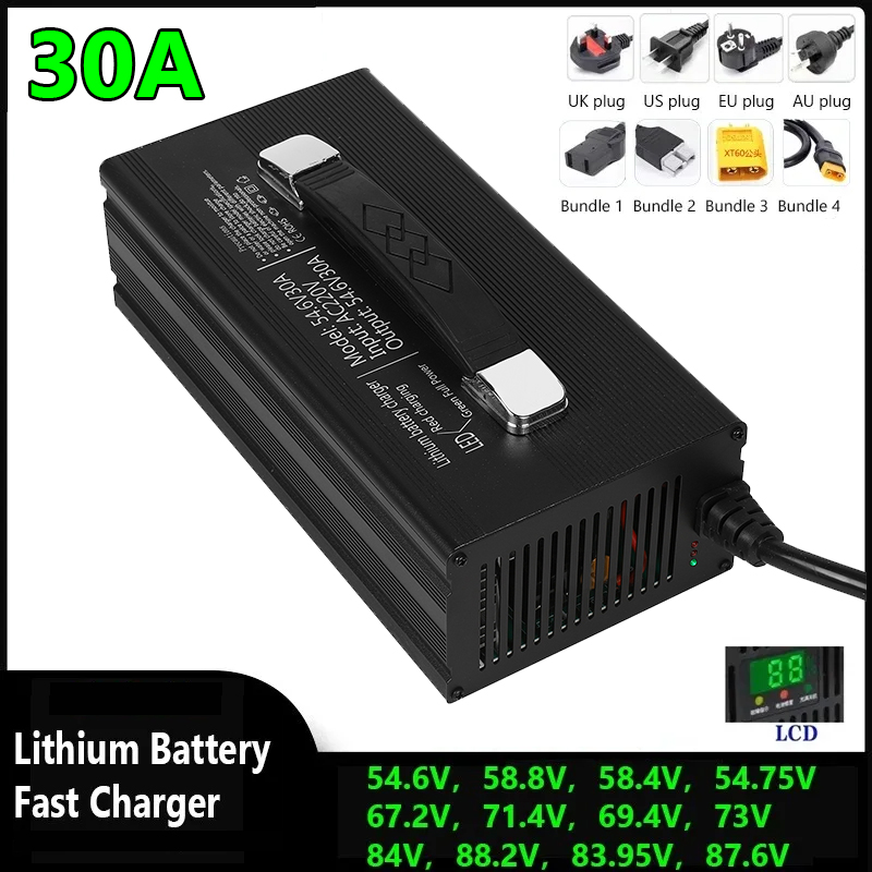 84V 20A Smart Charger - 48V 60V 72V 30A Intelligenz Lithium