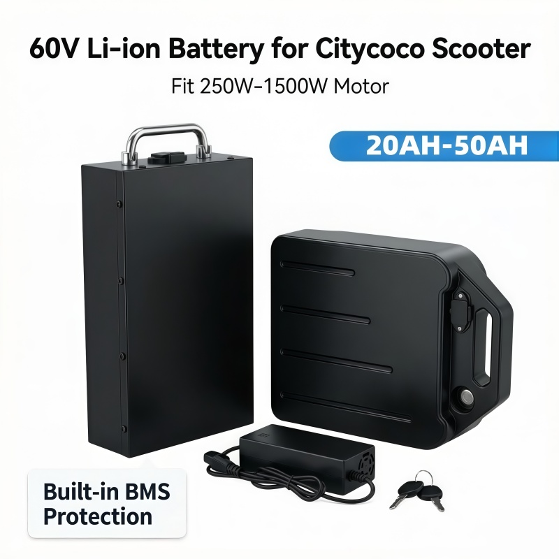 60V 50Ah Electric Scooter Battery - 60V Lithium-Batterie mit Überentladungsschutz, 20Ah-50Ah, Wasserdicht,