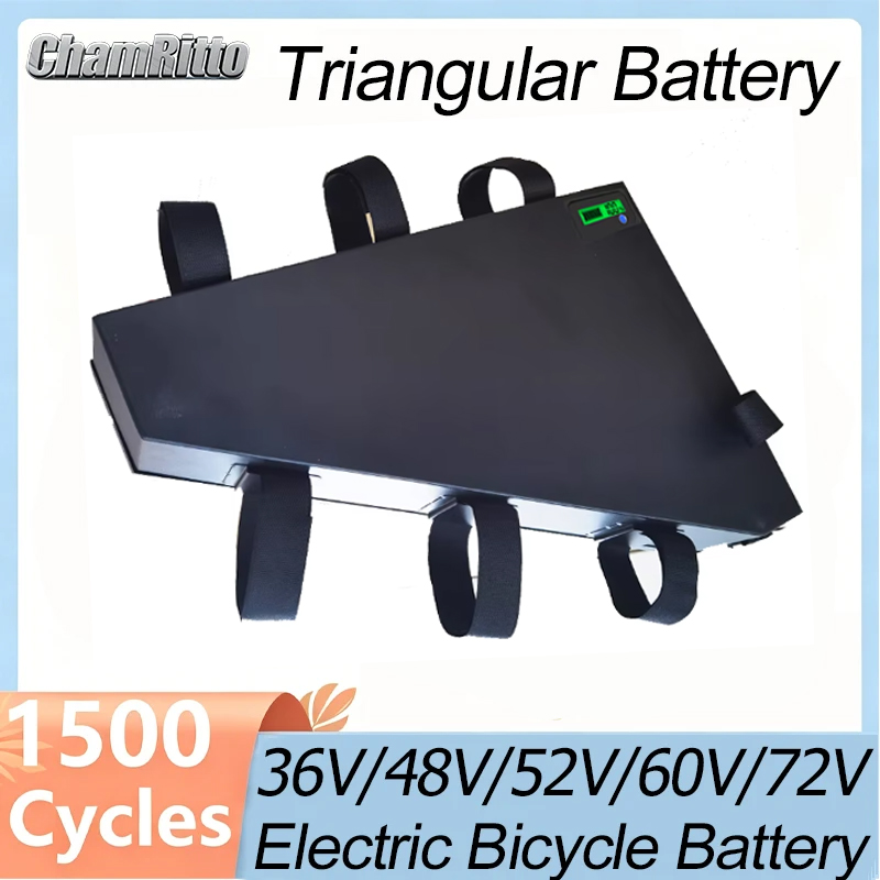 72V 50Ah 21700 Lithium Battery - Elektrofahrrad 60V/72V 3000W Dreiecksbatterie 36V 48V
