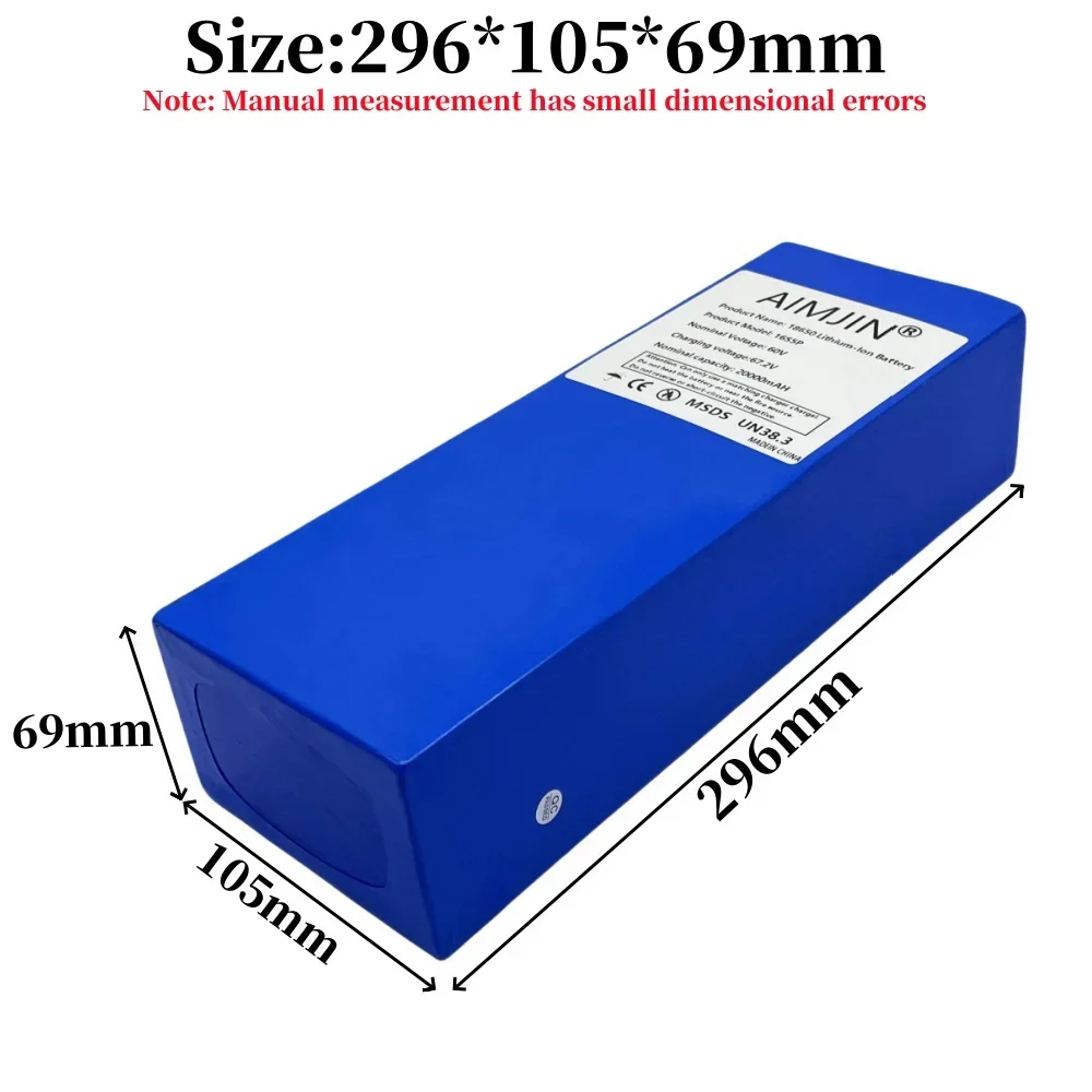 60V 20Ah 16S5P Lithium-Akkupac – 60V 50Ah Electric Scooter Battery Bewertung und Preis